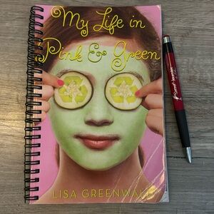 Secret Journal “My Life in Pink and Green” 📚 handmade journal from an old book